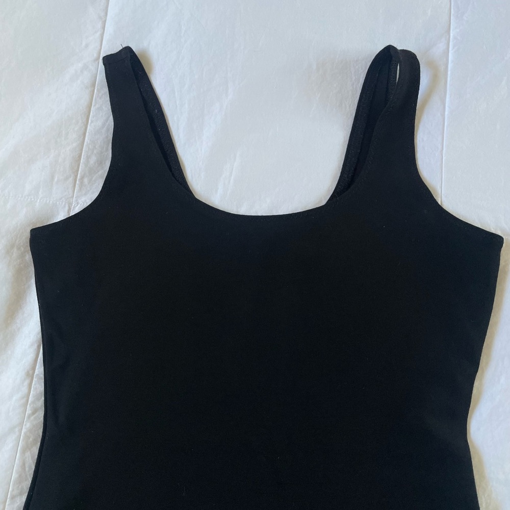 New Shinestar Basic Stretchy Black Bodysuit Small - Picture 3 of 7